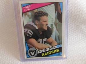 1984 Topps Howie Long Rookie Card...