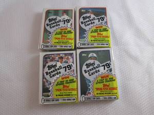 4 1989 Topps Cello Baseball Packs...