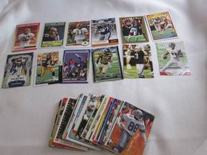 65 Assorted Football Star Cards...
