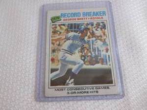 1977 Topps George Brett Record Brea...