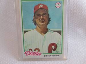 1978 Topps Steve Carlton Card...