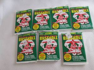 7 1991 Score Baseball Packs...