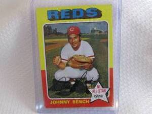 1975 Topps Johnny Bench Card...