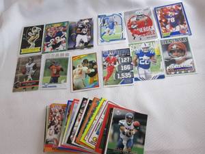 65 Assorted Football Cards...