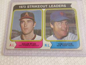 1974 Topps Nolan Ryan & Tom Seaver ...