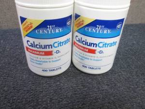 2- 400ct Calcium Citrate Tablets...