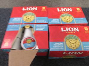 4- 12 pks Lion Coffee Toasted Cocon...