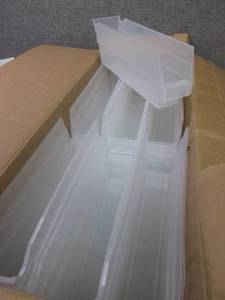Case of 36 Clear Shelf Bins 11 58x...