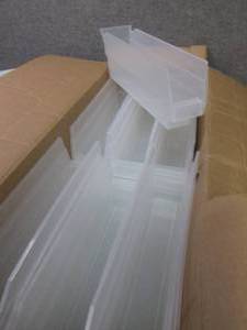 Case of 36 Clear Shelf Bins 11 58x...