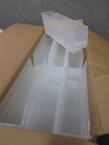 Case of 36 Clear Shelf Bins 11 58x...