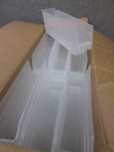 Case of 36 Clear Shelf Bins 11 58x...