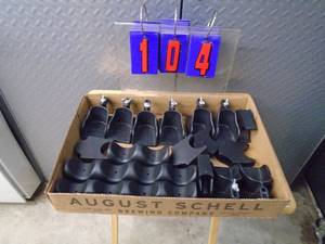 Safe rifle holders, for wall or cabinet. As shown.