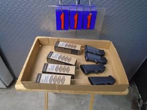 AR grips & hand guard panels. As shown.