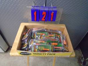 Flat of rifle, shotgun & pistol cleaners. As shown.