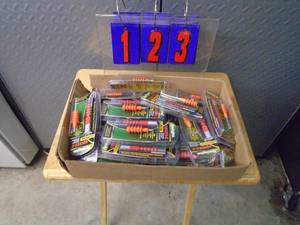 Flat of rifle, shotgun & pistol cleaners. As shown.