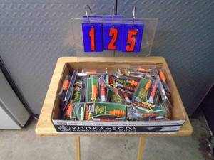 Flat of rifle, shotgun & pistol cleaners. As shown.