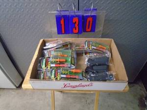Flat of rifle, shotgun & pistol cleaners. As shown.