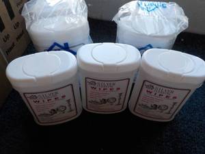 7 - 30 Wipes each Silver Cleaning Towelettes