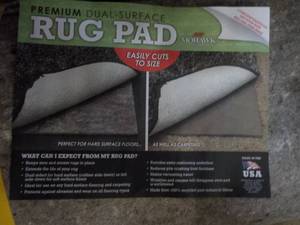 Premium Dual Surface Rug Pad Mohawk- easily cuts to size