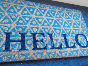 HELLO Threshold 18 x 30 Floor Mat...