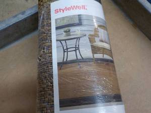 Stylewell IndoorOutdoor 5 x 7 ft Rug- Border BlackBrown