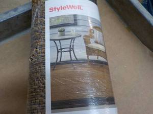 Stylewell IndoorOutdoor 5 x 7 ft Rug- Border BlackBrown