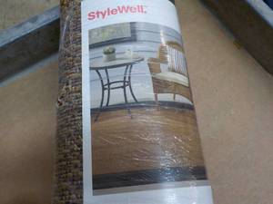 Stylewell IndoorOutdoor 5 x 7 ft Rug- Border BlackBrown
