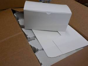 Case of Bio-Detek White Self Closing Boxes - 250 total 9x4x4