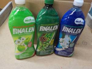 3 Pinalen 28 oz Bottles Multi Purpose Cleaner- 1 each Fruit Blossom. Original, and Ocean Breeze