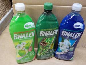 3 Pinalen 28 oz Bottles Multi Purpose Cleaner- 1 each Fruit Blossom. Original, and Ocean Breeze