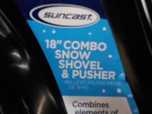 18 Combo Snow Shovel and Pusher made in USA