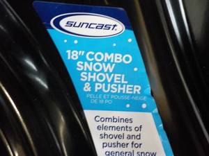18 Combo Snow Shovel and Pusher made in USA