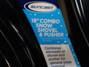 18 Combo Snow Shovel and Pusher made in USA