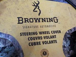 2 Browning Windshield Shades and 1 Steering Wheel Cover