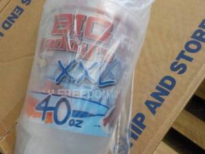 Case Big Daddys XXL 40 oz Plastic Glasses - 490 per case