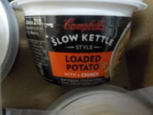 12 ct Campbells Slow Kettle Style Loaded Potato Soup with a Crunch best date 08152023