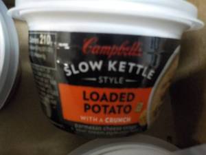 12 ct Campbells Slow Kettle Style Loaded Potato Soup with a Crunch best date 08152023