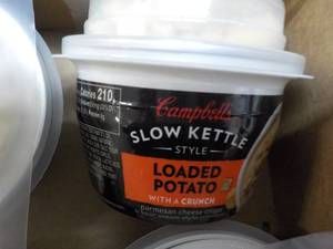 12 ct Campbells Slow Kettle Style Loaded Potato Soup with a Crunch best date 08152023