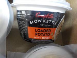 12 ct Campbells Slow Kettle Style Loaded Potato Soup with a Crunch best date 08152023