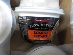 12 ct Campbells Slow Kettle Style Loaded Potato Soup with a Crunch best date 08152023