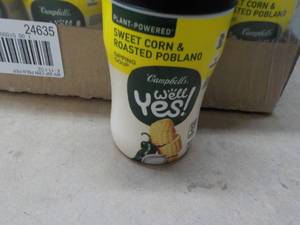 16 ct 11.1 oz Campbells Well Yes Sweet Corn and Roasted Robland Sipping Soup best date 08172023