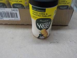 16 ct 11.1 oz Campbells Well Yes Sweet Corn and Roasted Robland Sipping Soup best date 08172023