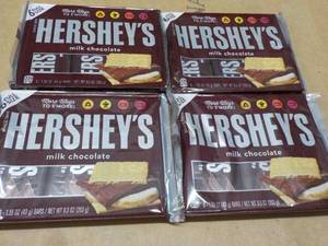 4 pkgs Hersheys Full Size Candy Bars- 6 each