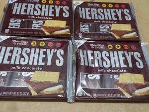 4 pkgs Hersheys Full Size Candy Bars- 6 each