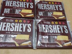 4 pkgs Hersheys Full Size Candy Bars- 6 each