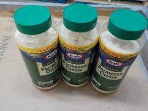 3 Kraft Parmesan Grated Cheese - 24 oz each