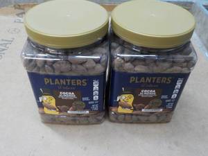 2 - 2 lb. 5 oz jars Planters Deluxe Cocoa Almonds