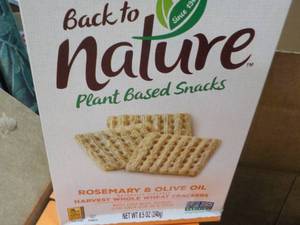 12 Back to Nature Rosemary and Olive Oil Snack Crackers 8.5 oz boxes, past best date