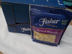 7 - 10 oz Bags Fischer Slivered Almonds- past best date