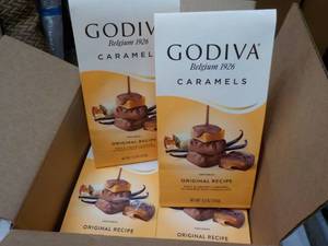6 pkgs Godiva Caramels- best date 102023